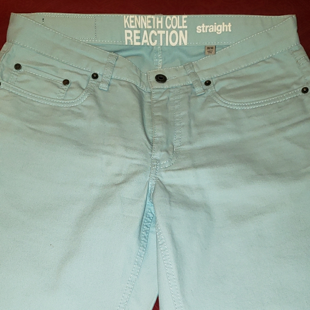 Kenneth Cole Reaction Aqua Colored lightweight jea